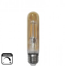 Λάμπα LED T30 Σωλήνας 6W E27 230V 600lm Ντιμαριζόμενη 2200K Θερμό φως Μελί Γυαλί 13-27826009